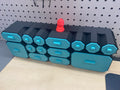 Cassettiera modulare con cassetti di varie dimensioni stampata in 3D