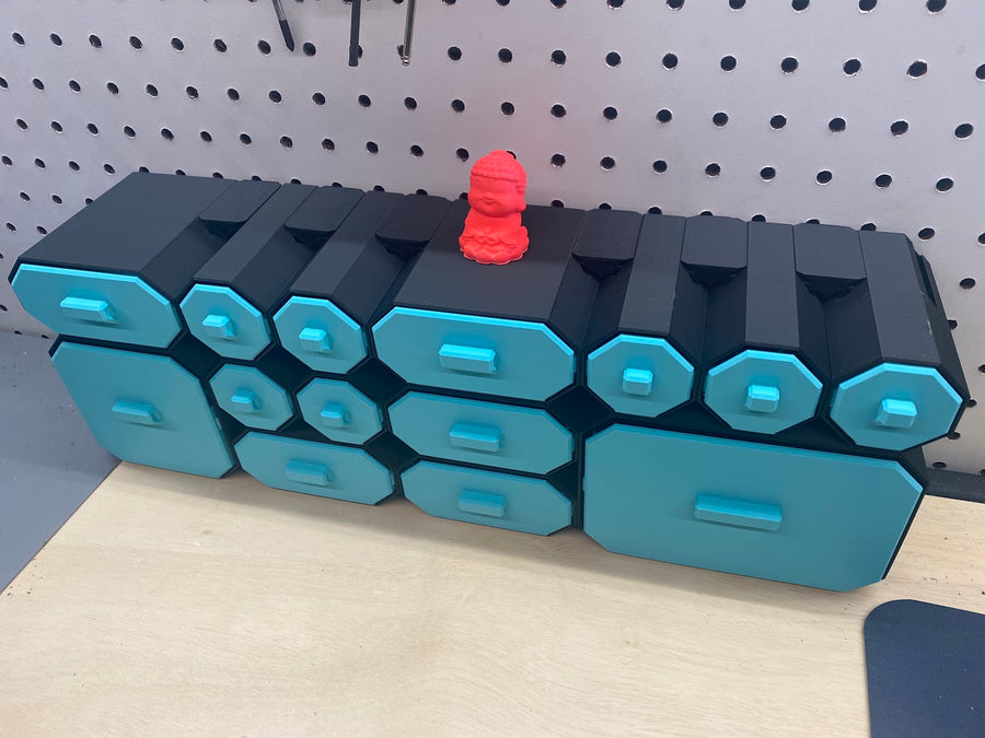 Cassettiera Modulare ad Incastro Stampata in 3D